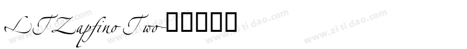 LTZapfino Two字体转换